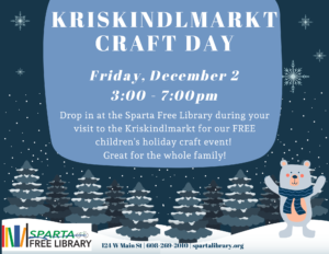 Kriskindlmarkt Craft Day @ Sparta Free Library